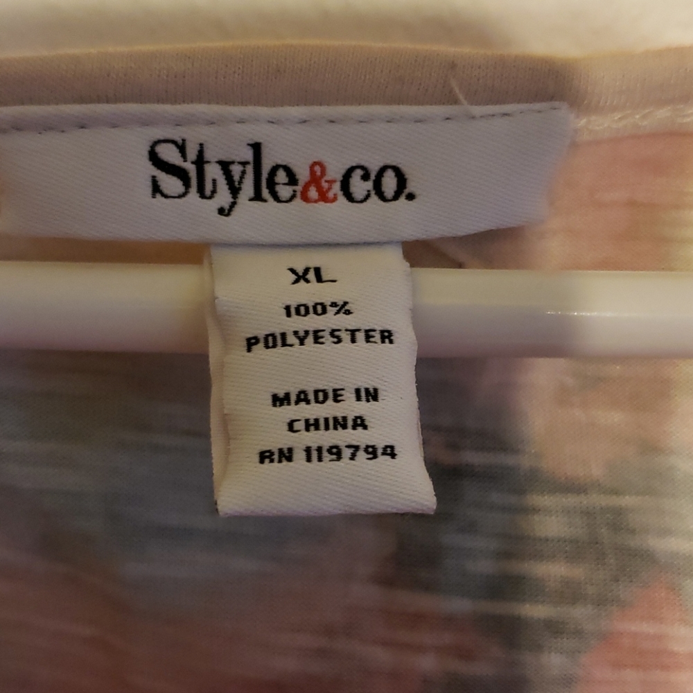 Style & Co Bright & Colorful Top - Picture 7 of 9